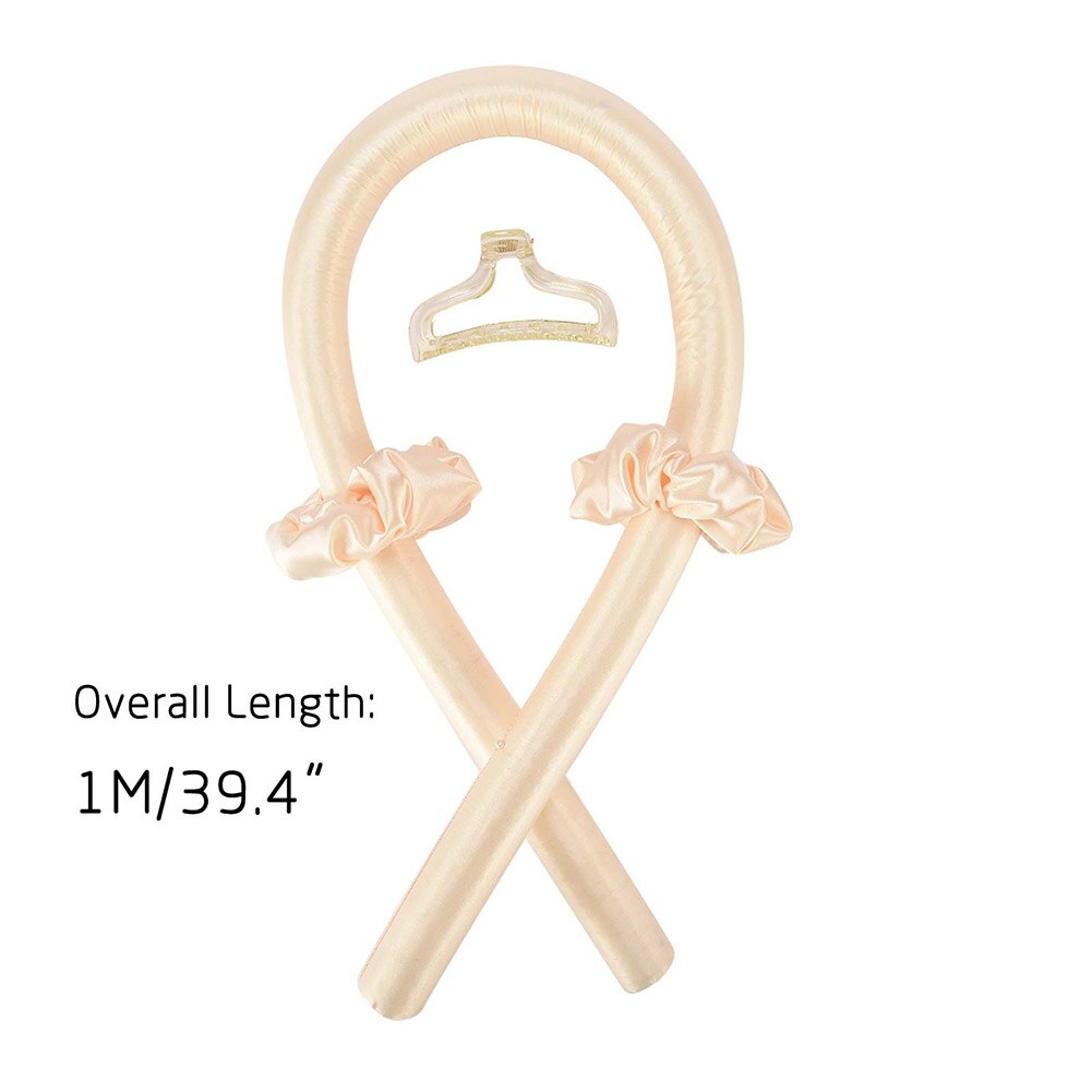 Heatless Hair Curlers For Long Hair To Sleep In Overnight No Heat Silk Curls Headband Ribbon and Flexi Rods for Hair Accessories: 02