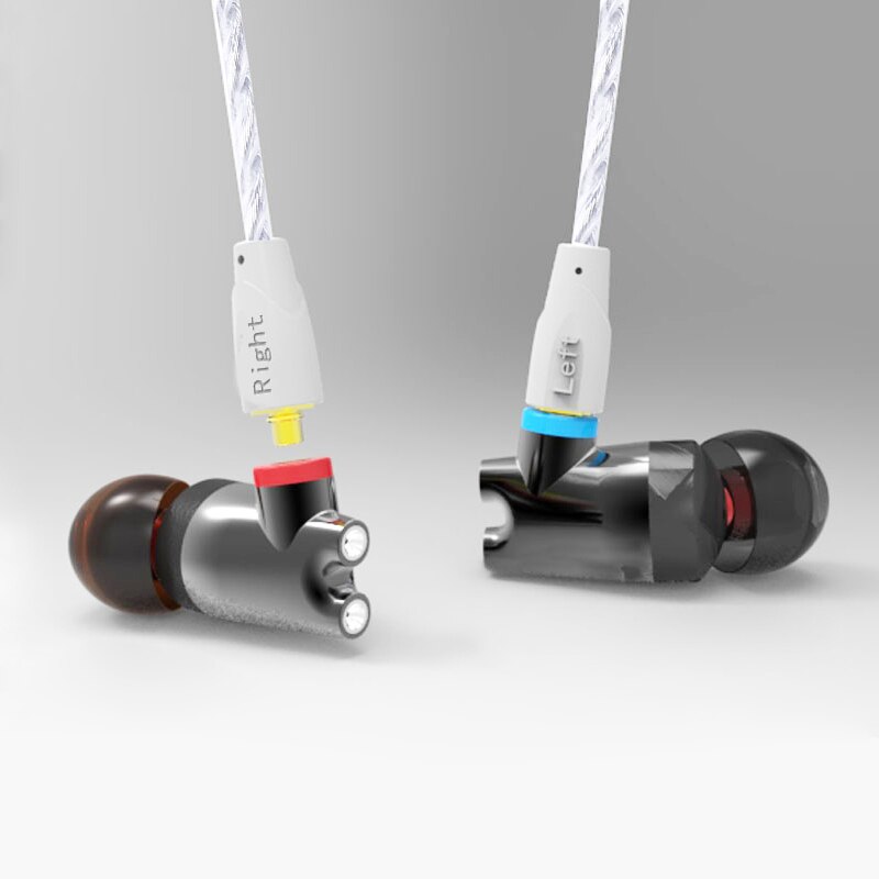 SENFER DT2 IE800 Version 2 Ceramic Earphone Dynamic With BA Hybrid Drive Unit HIFI Music DJ Studio Earplhone With MMCX Interface