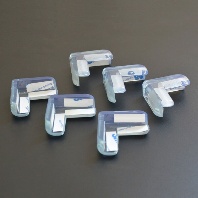 4 pces bebê silicone proteção de segurança pára-choques em forma de l mesa canto proteção anti-colisão borda protetor evitar colisões