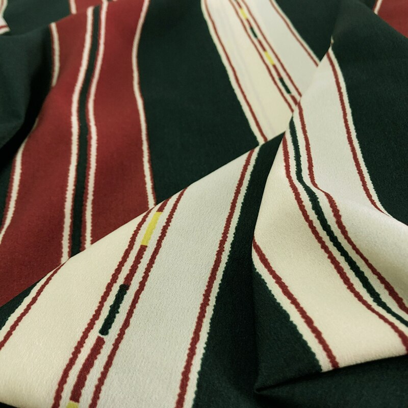 Size100cm*150cm Buulqo Meter Printed Chiffon Fabric Retro Sewing Upholstery Polyester Fabric For DIY Dress Skirt Material Fabric