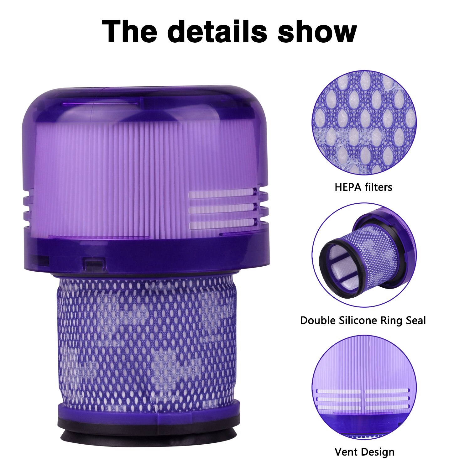 Staubsaugerfilter-ersatzteile kompatibel mit dyson  v11 torque drive  v11 animal  v15 sv14 detect akku-staubsaugern: 1pc