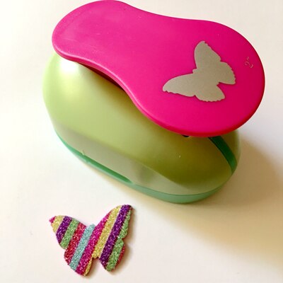 Extra Große 2 ''5 cm Kreis Furador Papier Puncher Scrapbooking Stempeln Handwerk Perfurador Diy Puncher Papier Kreis Schneider 3178B: butterfly2