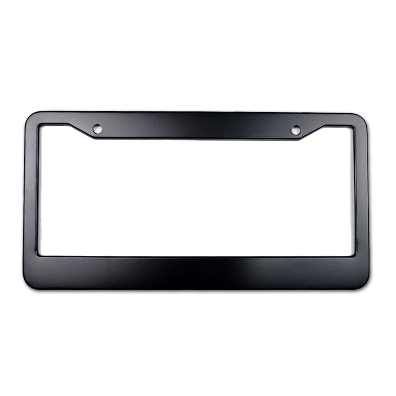 Universal Ons Auto Aluminiumlegering Modificatie Licence Plate Frame Cover Waterdichte Auto Styling Auto Accessoires: Black