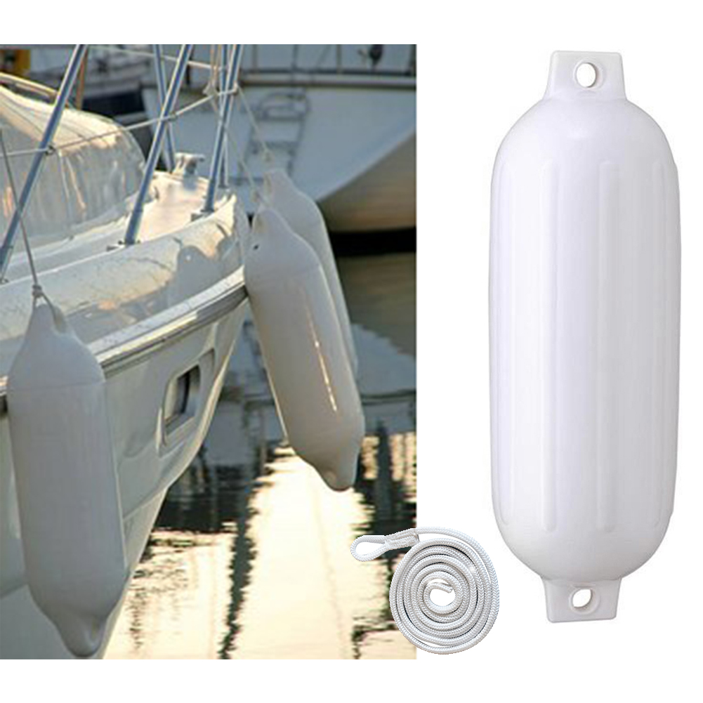 PVC Inflatable Boat Bumper with Reinforced Ears and Air Tight for Kayak Canoe and Yachts with 1 5 Meter Rope Attachment