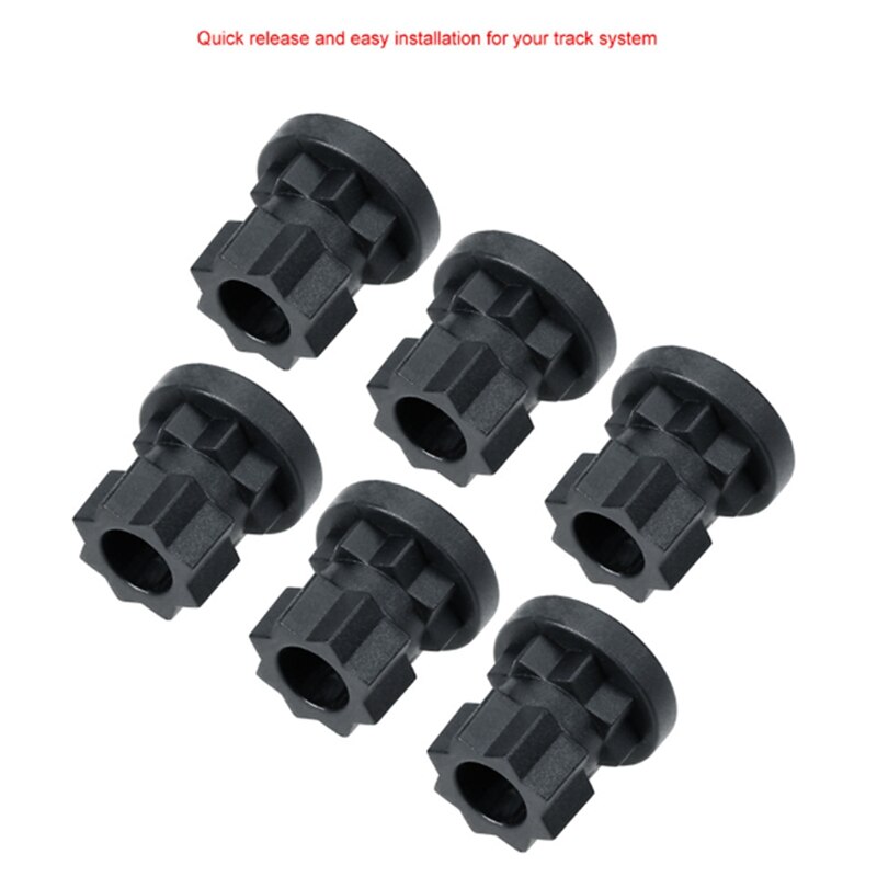 6Pcs Ram Mount Track Mounting Base Track Gear Adapter Kayak Track Mount for Boat Fishing Rod Kayak Track Mount Kayak