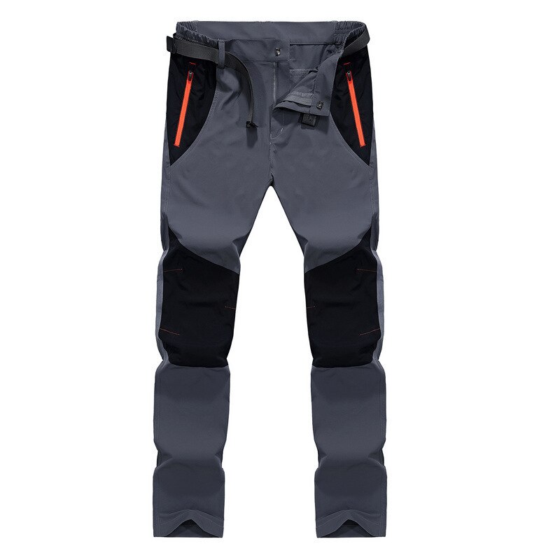 Menn sommer tynne løse rette bukser khaki utendørs turbukser multi-lommer uformelle løpesportsbukser pluss størrelse 4xl: Grå / Xxl