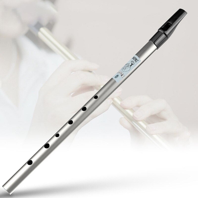 Traditional Irish Penny Whistle - Key of D - 6-Hole Tin Whistle - Musical Instrument