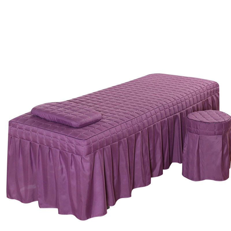 Massage Tafel Laken - Effen Kleur - Polyester Katoen Mix - Met Gat voor Salon & Thuisgebruik