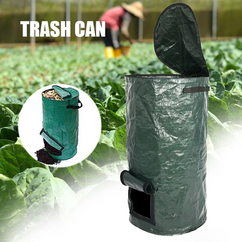 Reuseable Garden Leaf Waste Can Yard Compost Bin for Fruit Kitchen Waste Grower C1