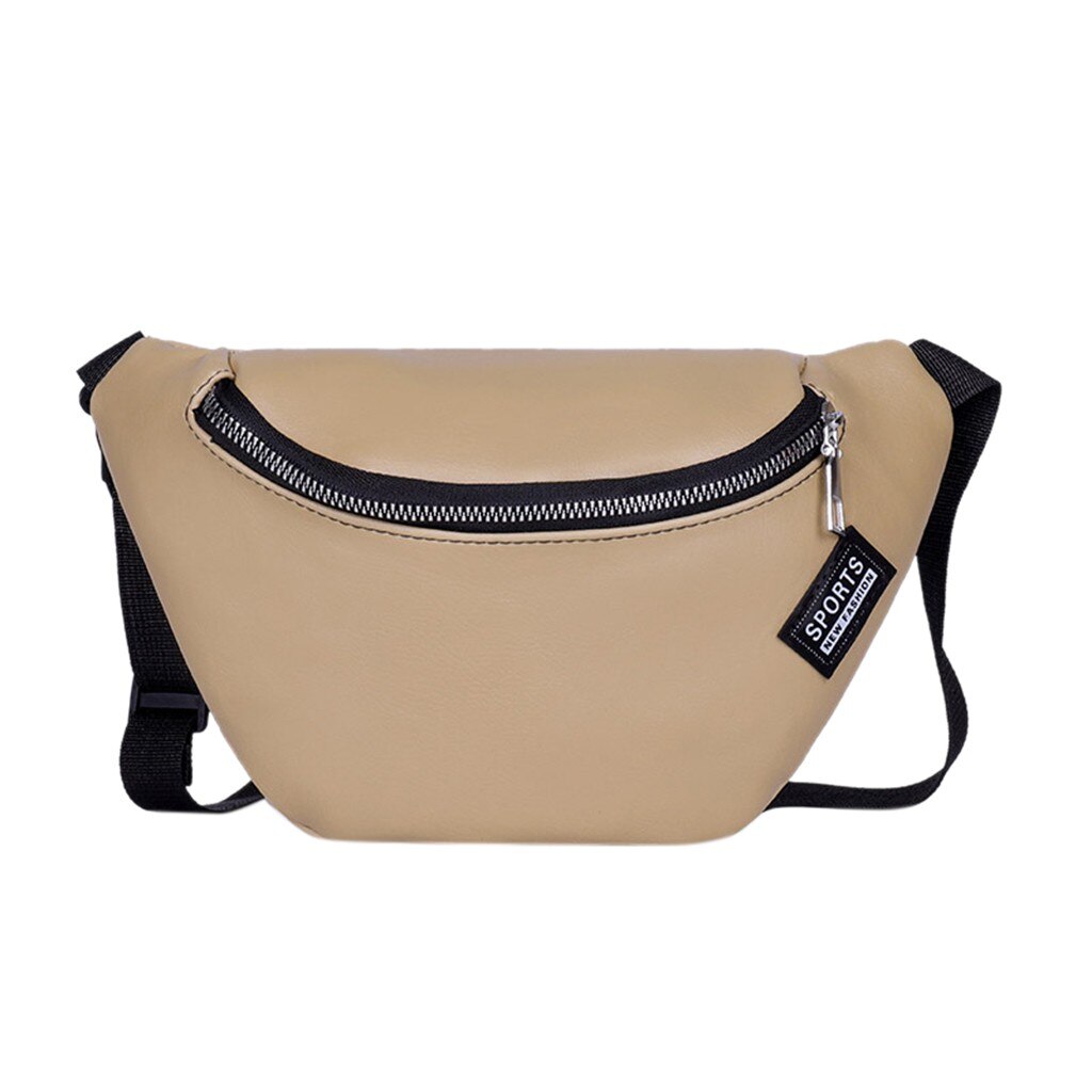 бананка Women Solid Color Zipper chest bag Messenger Bag Chest Bag Waist Bag Phone Bag поясная сумка женская: R