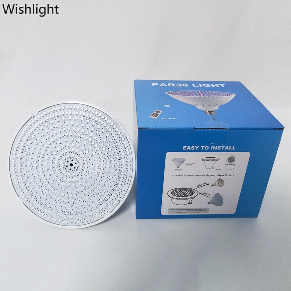 35/45W Swimming Pool Lamp with Remote Control RGB Underwater LED Light Waterproof Submersible E27 Garden Party Pool Lighting