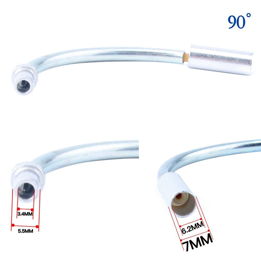 2sets MTB Mountain Bike V Brake Noodles Cable Guide Bend Tube Pipe Sleeves Protector Hose Brake Noodle and Boot Set Bicycle Part