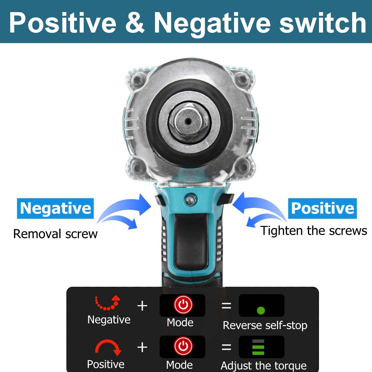 18V Electric screwdriver Impact Drill 1/2" 2-Speed Rechargable Electric Screwdriver Drill Li-Ion Battery For Makita Battery