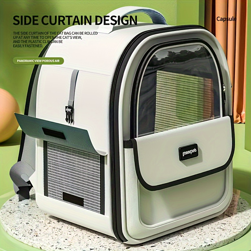 KEMORELA-mochila para mascotas para gatos y perros, cápsula transparente grande para exteriores, bolsa de transporte transpirable, suministros para mascotas