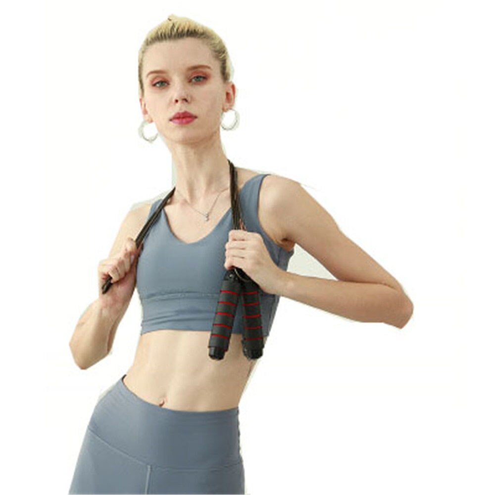 Jump Rope Wirwar Rapid Speed Springen Touw Kabel Lagers Staal Springtouw Gym Fitness Exercise Slank Lichaam скакалка