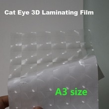 A3 størrelse foto koldlaminering 3d katteøjne film