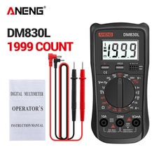 Aneng Dm830l Digitale Multimeter 1999 Testers Elektrische Transistor Capaciteit Dc / Ac Multimeter Met Lcd Backlight