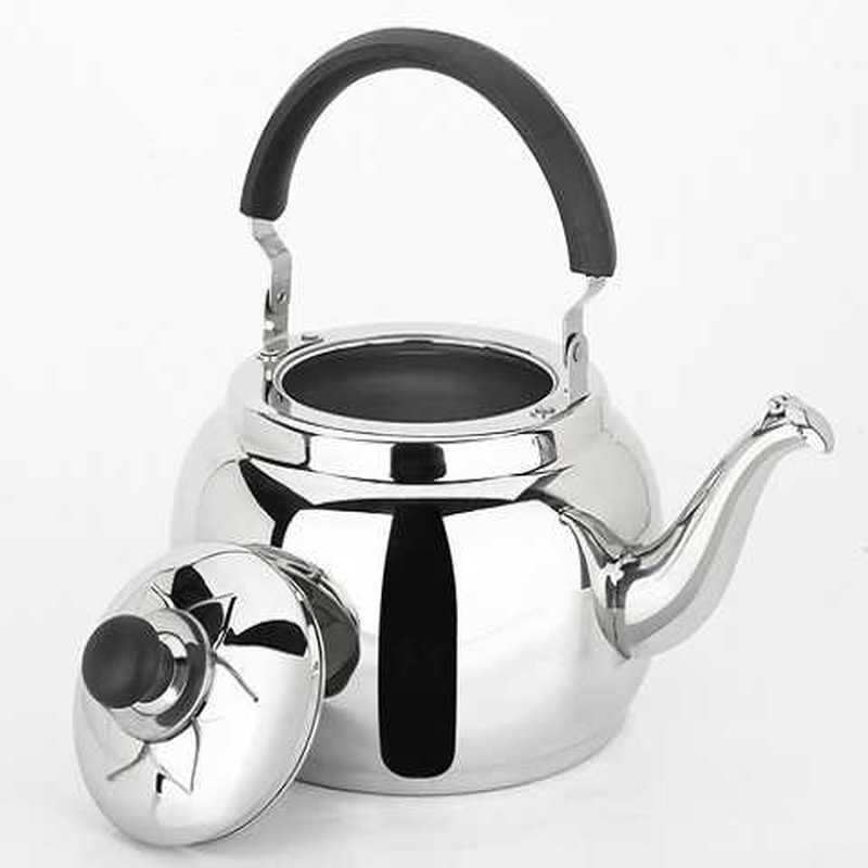 Bouilloire à gaz épais gaz acier inoxydable | Bouilloire grande capacité, sifflet ménager cuisinière à Induction, bouilloire électrique générale