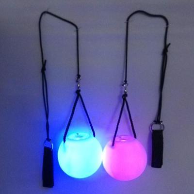 1 paar LED Gegooid Ballen voor Professionele Buikdans Level Hand Props Voor Kids Baby Spelen Speelgoed Glow Heldere in de Dark Speelgoed