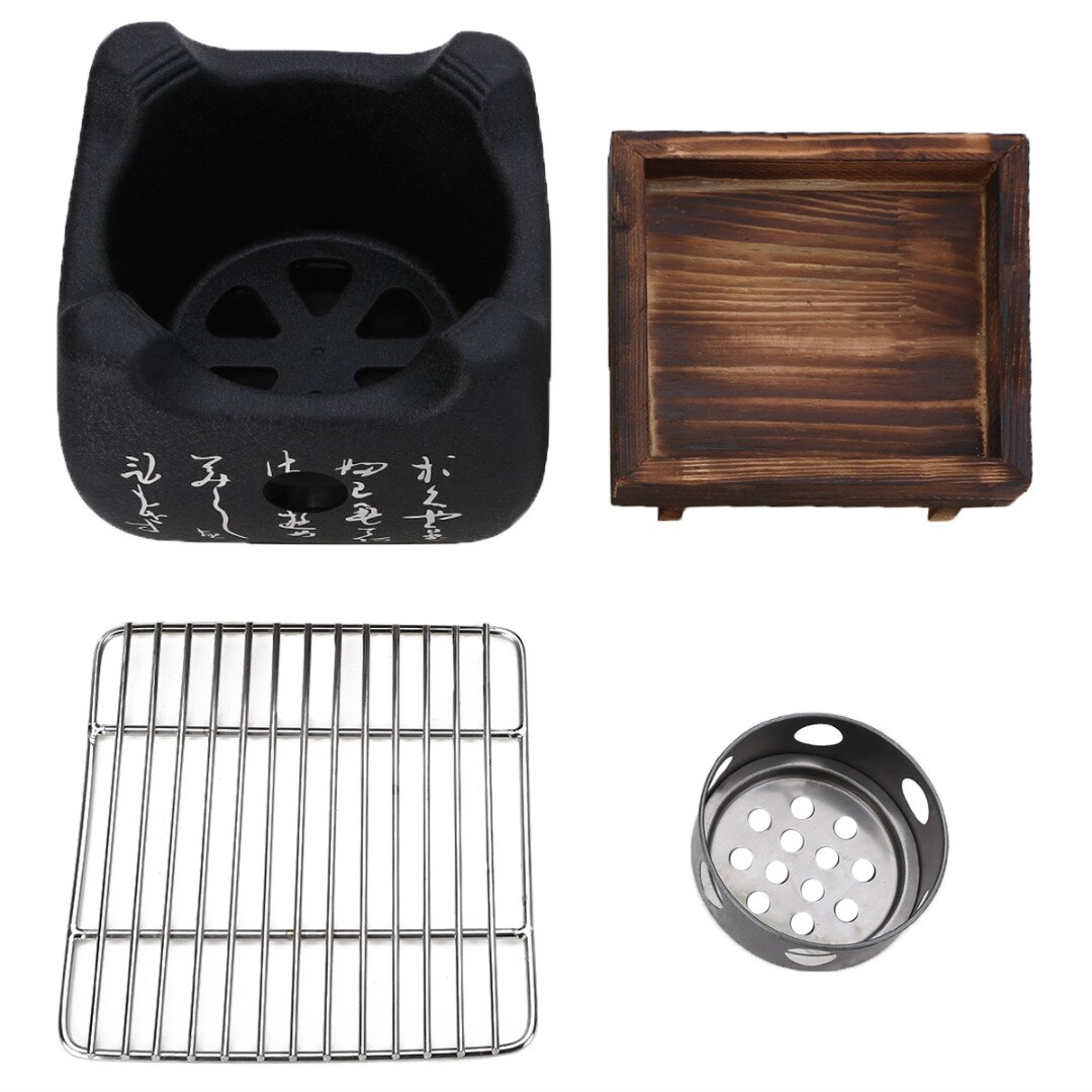 Portable Korean Japanese Food Carbon Furnace Barbecue Stove Cooking Oven Alcohol Grill Household BBQ Grills