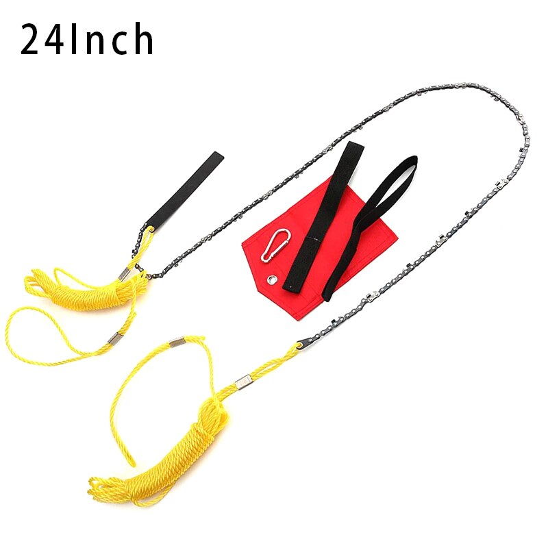 Spot Hand Saw Gardening Pocket Chain Saw Kit 24/48 Inch with Rope Wire Saw for Tree Wood Pruning Branches Cutting VJ