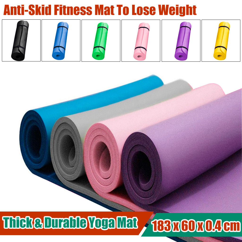 yoga mat for Exercise, Yoga, and Pilates Gymnastics Anti-skid Sports Fitness Mat Waterproof Thick NBR Comfort Foam Yoga Mat
