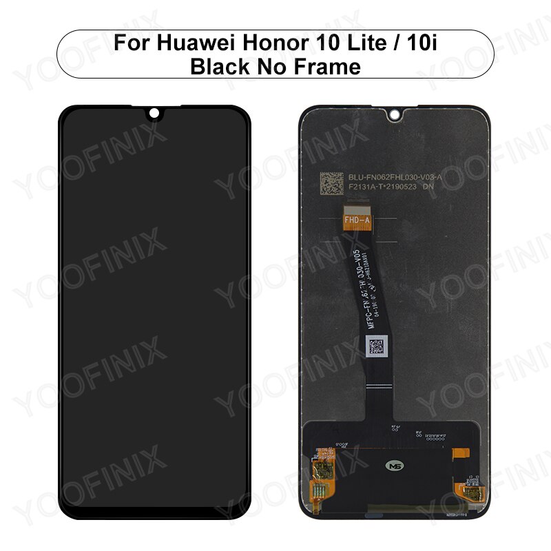 6.21 &quot;für Huawei Honor 10 Lite Anzeige Touchscreen Digitizer Ersatz Teile Für Honor 10i LCD HRY-LX2 HRY-AL00 HRY-LX1LCD: Schwarz Nein Rahmen