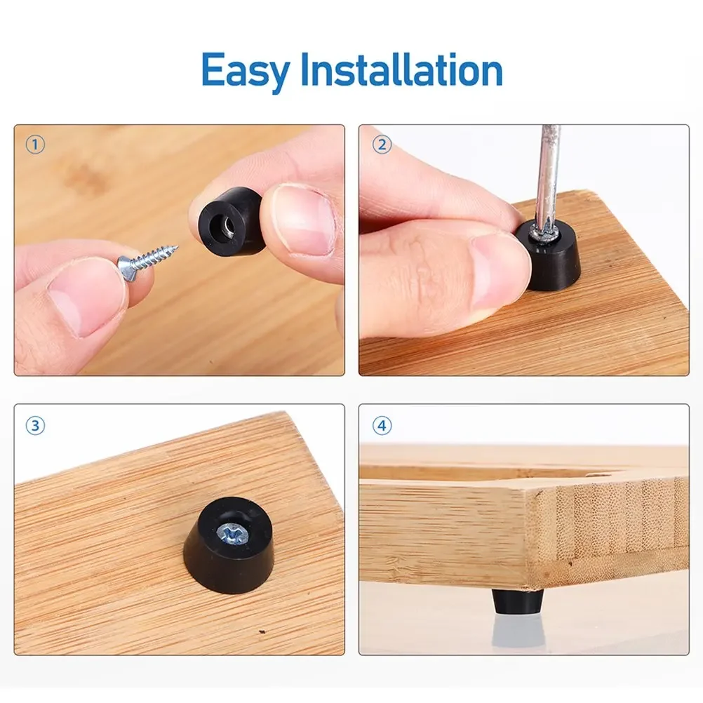 8/80Stck Gummi Pads Boden Protektoren Nicht-Unterhose Schneiden Bord Möbel Stoßstange Dichtung Tisch Stuhl Bein Abdeckung möbel Hardware- matt