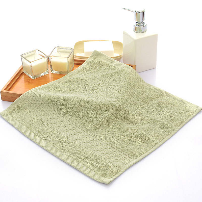 Asciugamano per il viso piccolo in cotone 100% Asciugamani quadrati morbidi per il lavaggio del viso per bambini Panno per il viso per bambini Puro assorbente Cura del viso 34x34 cm Casa