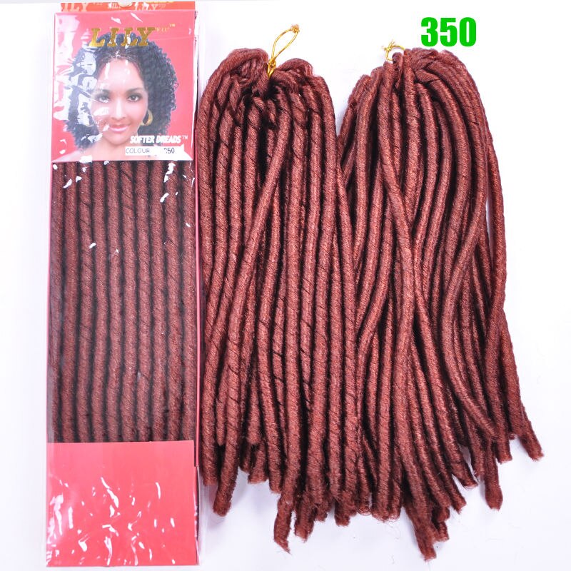 Extensions de mèches au Crochet, 30 racines, 14 pouces, Faux mèches, 12 couleurs, tresses au Crochet: # 350