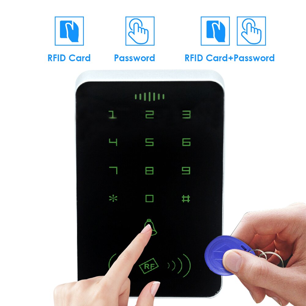 125khz RFID Proximity Card Digital Keypad Access Control System Door Lock Controller RFID/EM Keypad access card reader