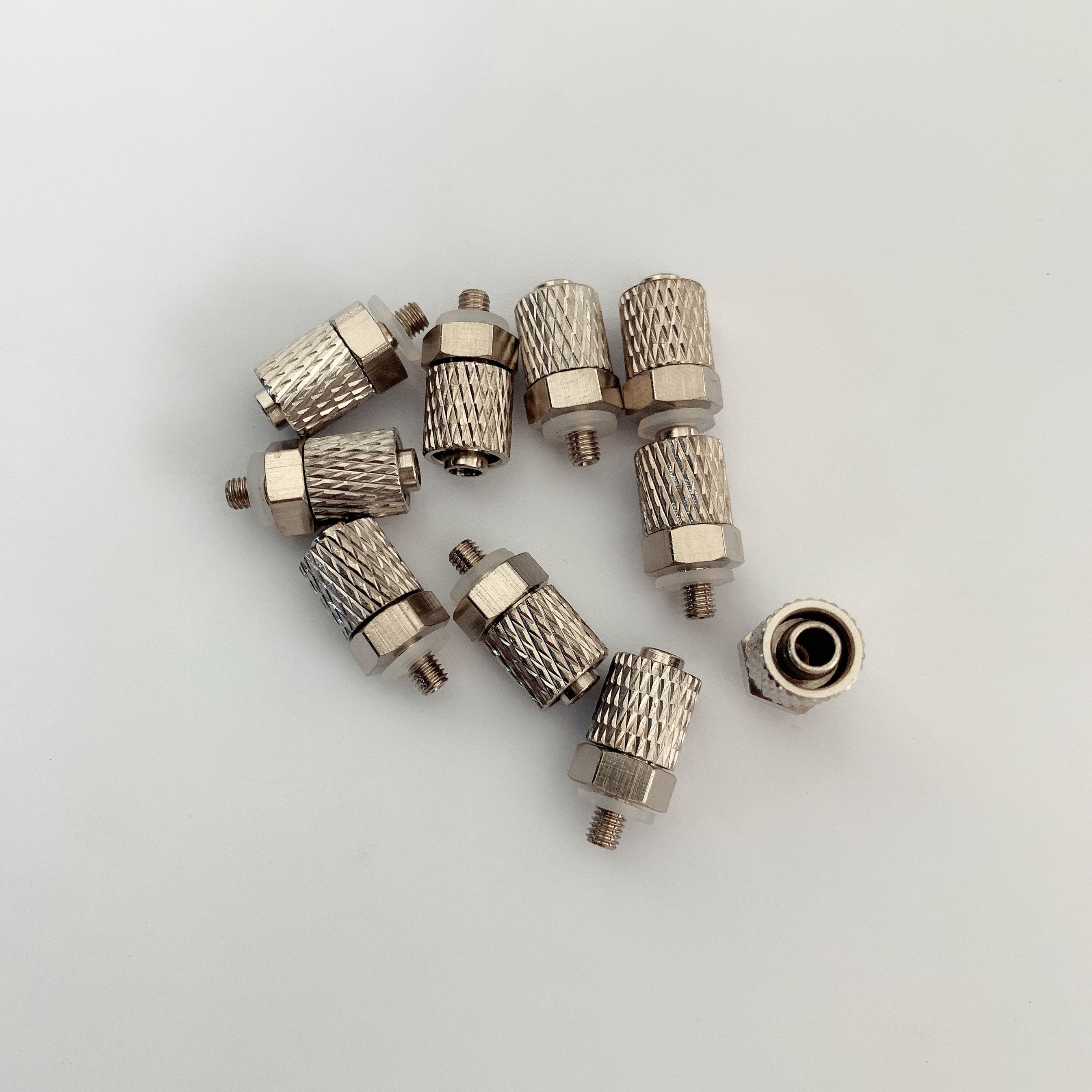 Connecteur à filetage droit M3 M4 M5 | Connecteur pneumatique miniature 3 mm 4 mm 6mm, installation rapide 5 pièces