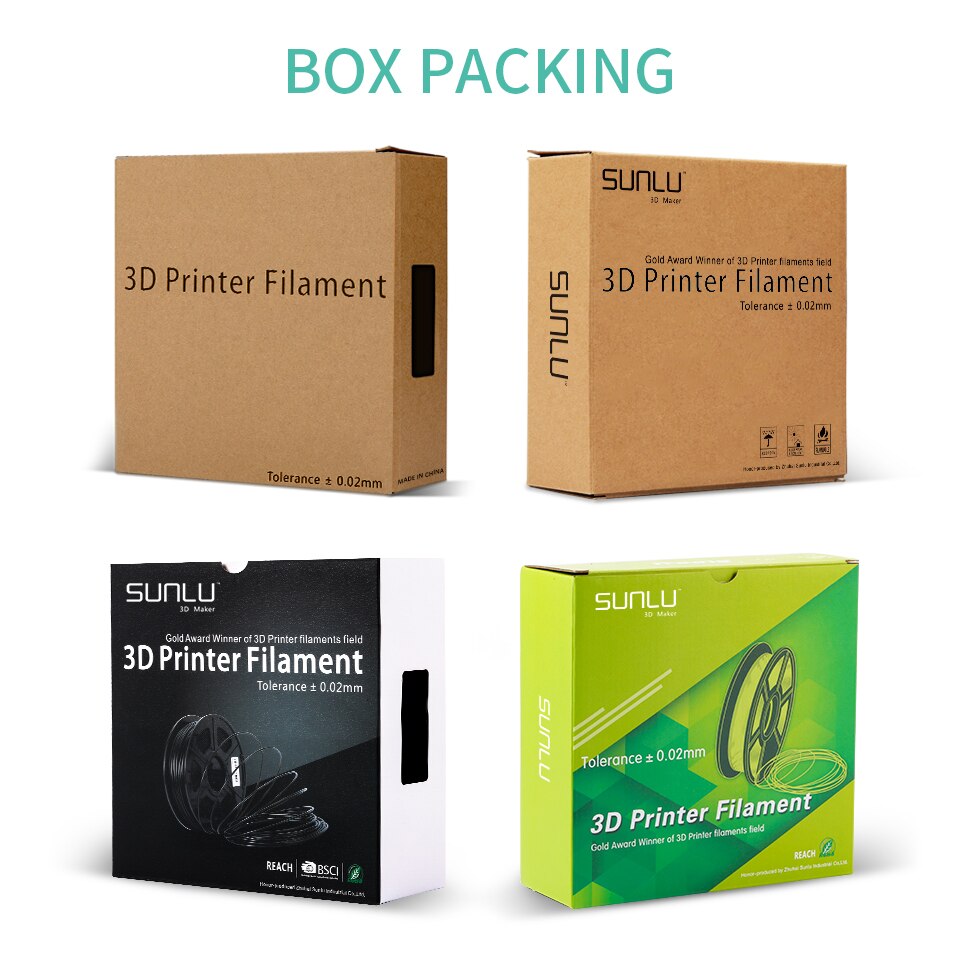 Filamento SUNLU PETG 1,75mm 1KG Anycubic 100% sin burbujas 3D filamento Anycubic Mateial para PenGood 3d para impresión Pedant Lamshape