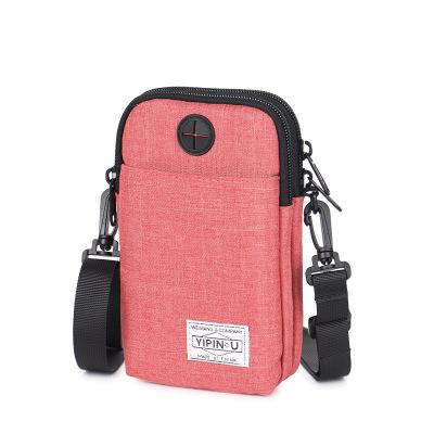 Yipinu Multifunctionele Waterdichte Telefoon Zakken Outdoor Sport Anti-Diefstal Beveiliging Mini Tas Portemonnee Id Paspoorthouder Hals Tas Sport: Roze Kleur