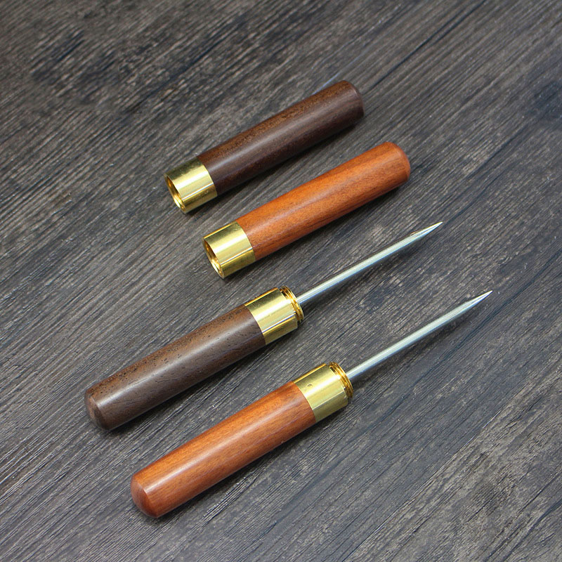 Cuchillo de madera maciza con aguja para té, ébano y herramienta especial de palisandro, utensilios de ceremonia