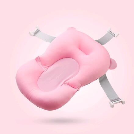 Baby Safety Bath Mat Cushion Portable Bath Anti-Slip Cushion Seat Infant Floating Bather Bathtub Pad Shower Security Support Mat: 1