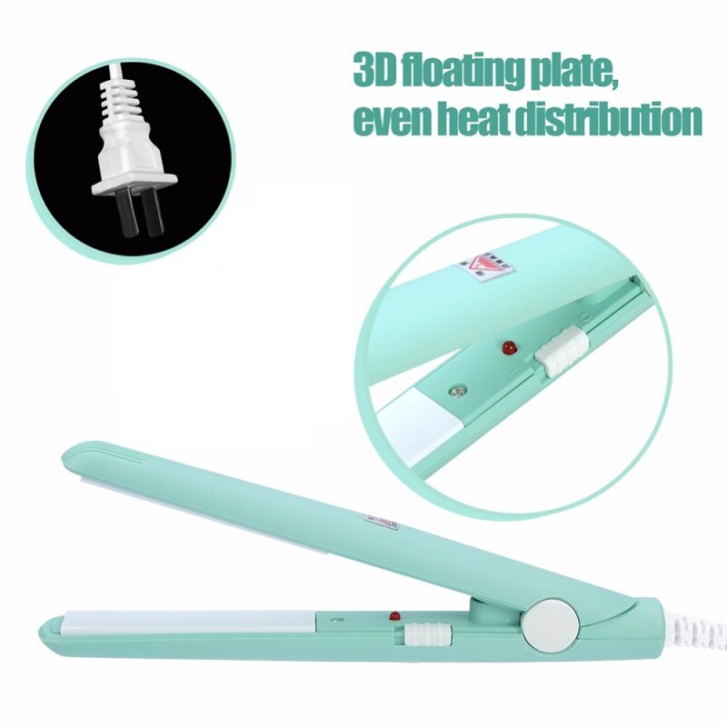 110-220v mini hår glattejern krøllejern mini fladjern til hår glatning
