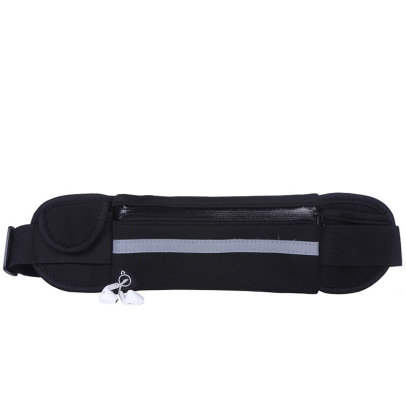 Til oukitel  k3 pro løbende armbånd taske cover betræk vandtæt sport mobiltelefon taske til oukitel  wp5 ()/ y5000 udendørs sport: Talje taske (sort)