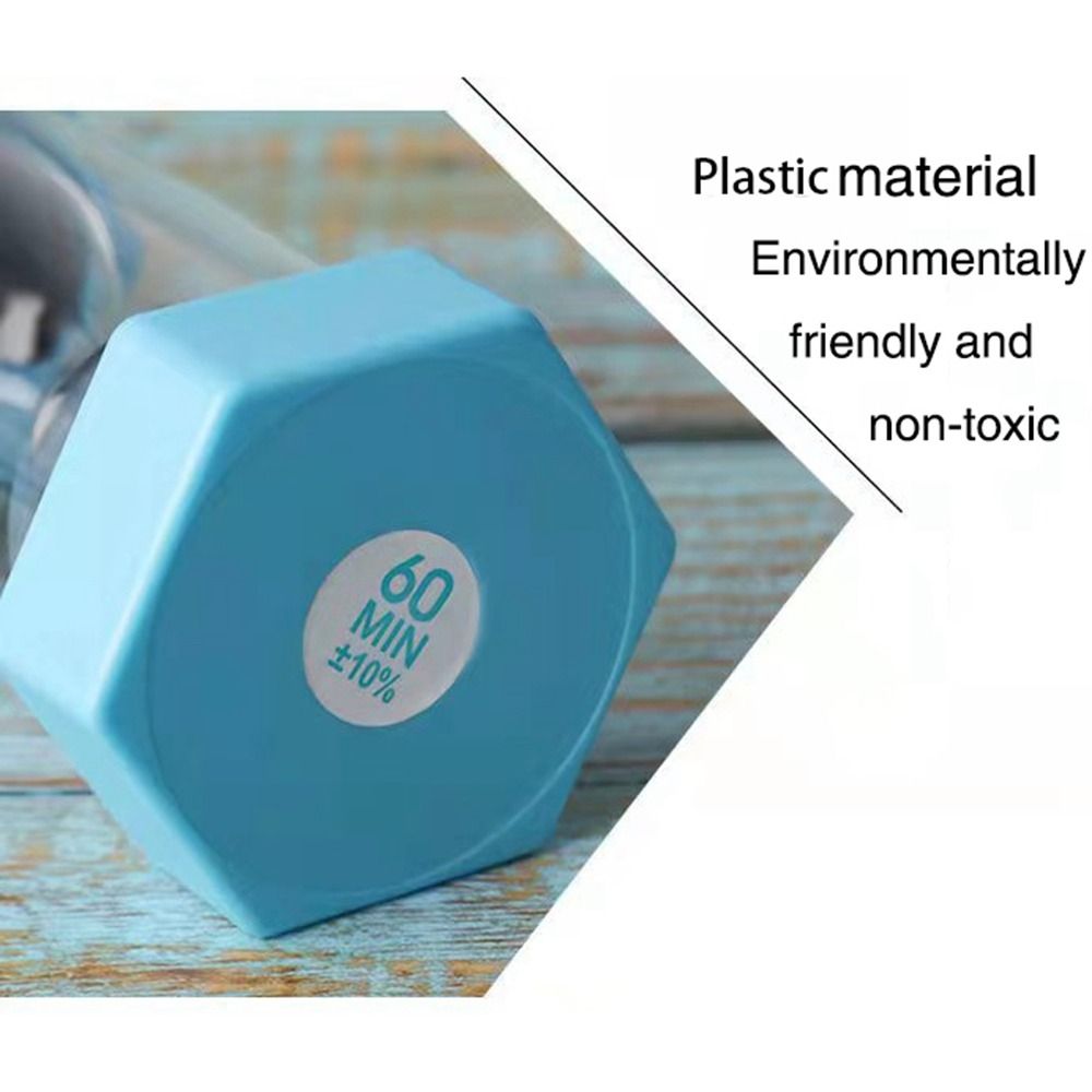 Minuterie de douche rotative pour étudiants, ornement de bureau, bouteille de sable mouvant, sablier hexagonal, horloge de sable, d'anniversaire