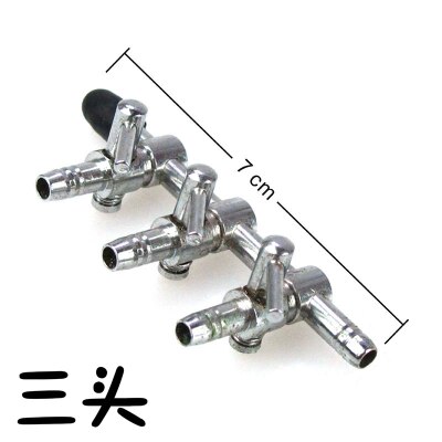 Aquarium Inline 5-Way Outlet Aquarium Air Flow Pomp Regelklep Spruitstuk Tap Water Tubing Schakelaar Distributeur Splitter Hendel: 3 way