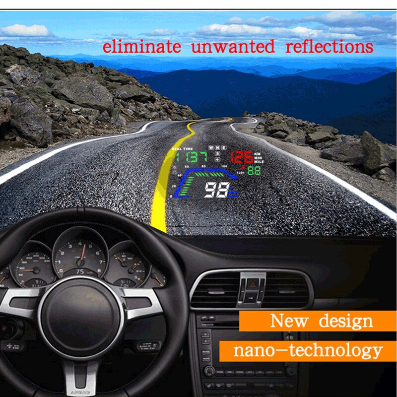 Compatibel for Toyota RAV4 XA40 2013-2018 Spiegel HUD Auto Head Up Display Voorruit Projector Beveiliging Alarm Overspeed Spanning (Color : For RAV4 2013-2015