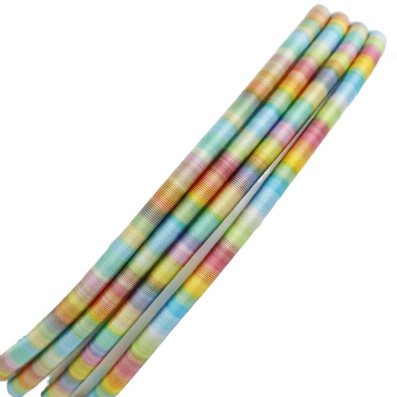Product Zijde Sieraden Koord met Holle Rubber voor Sieraden Maken DIY Craft Accessoires Nceklace Armband Bevindingen 45 cm/lot: Rainbow