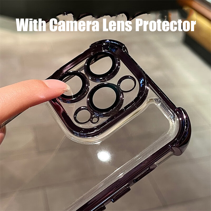 Hülle für realme  c61 c51 c53 c63 c55 c35 c33 c30/ note 50 60 stoßfeste, transparente hülle mit integriertem kameraobjektivschutz