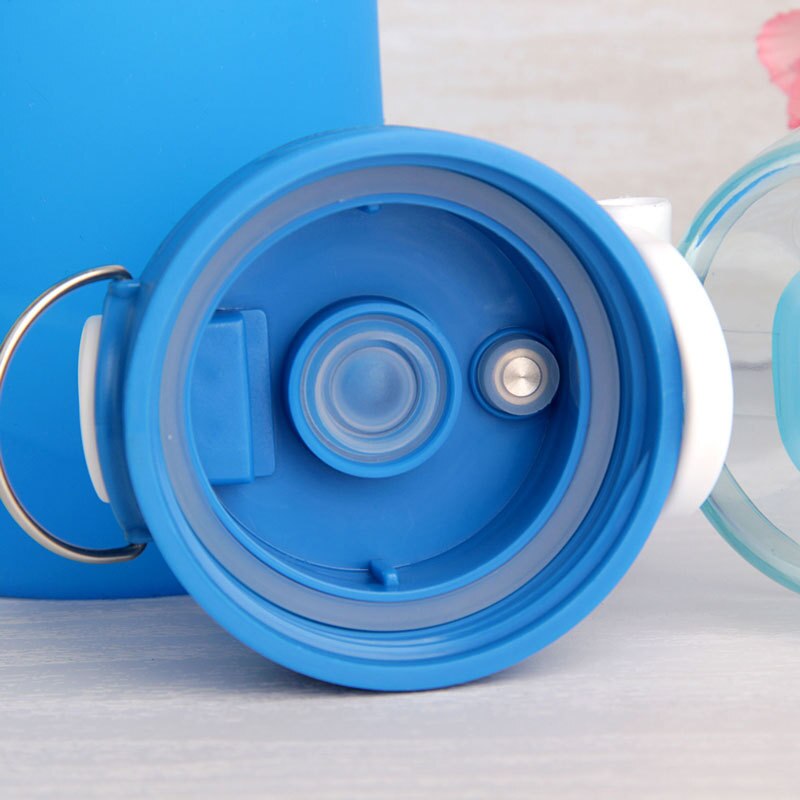 Silikonskakflaskor som fällbar bärbar utomhusresa campingvattenflaska proteinpulver sport shaker kopp drinkware leverans 29