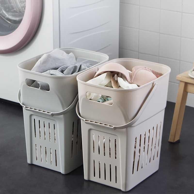 Snavset tøj kurv, opbevaring vasketøj husholdning, legetøj plast ramme