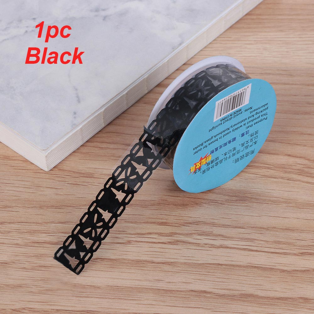 1Roll Bling PP Flower Masking Tape Sticky Paper Lace Ribbon Roll Self Adhesive Scrapbooking Sticker Album Decorative DIY Crafts