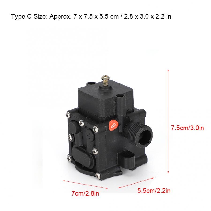 Garden Sprinkler Water Pump 12V Diaphragm Pressure Pump Agriculture Garden Electric Sprayer Water Pump Irrigation Accessories: Burgundy