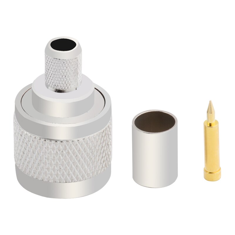 10pce Connector N male plug crimp RG5 RG6 5D-FB LMR300 cable straight