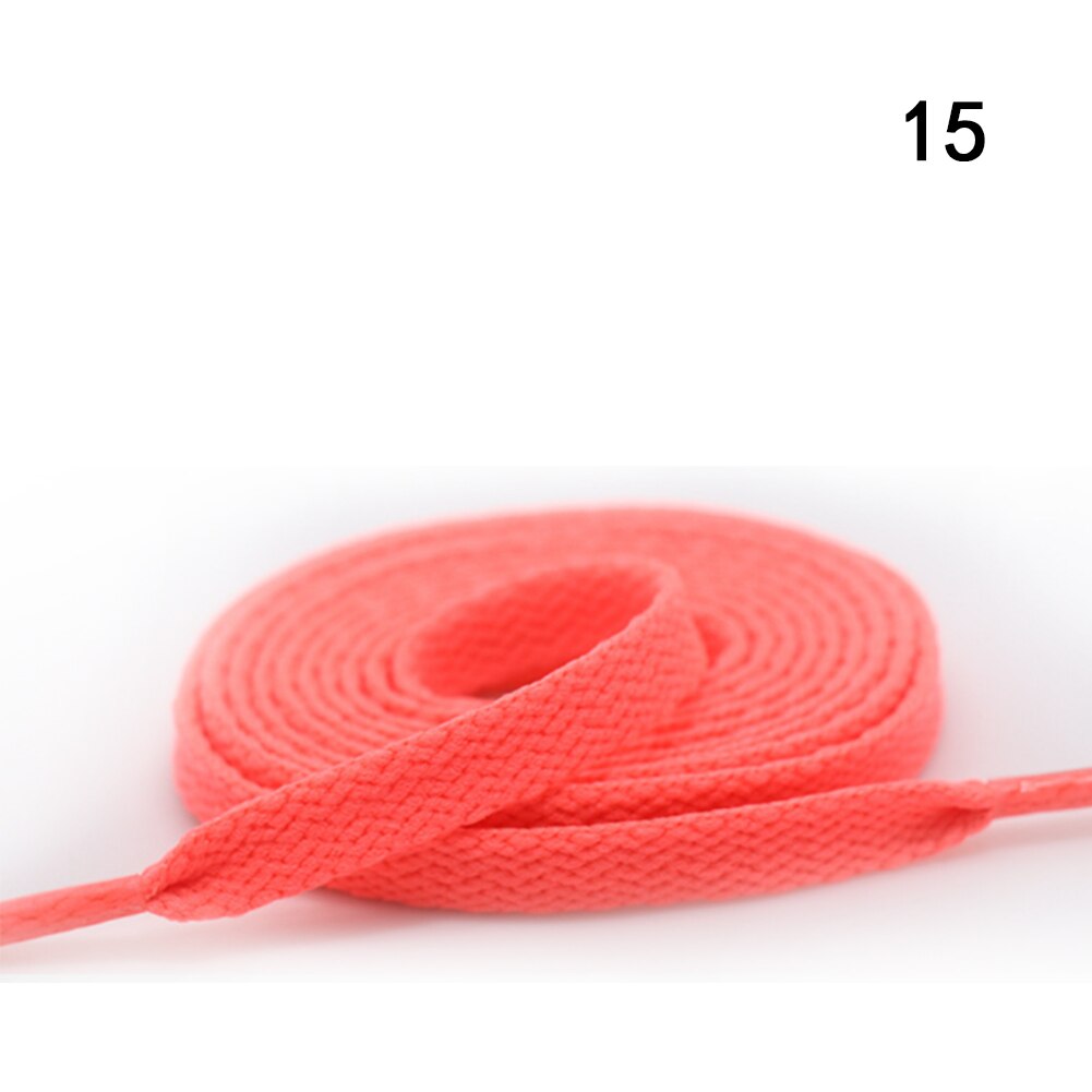 Kleurrijke Breed Van Platte Schoenveters Schoenveters Voor Sneakers Sportschoenen 24 Kleur 150Cm 1 Paar Gekleurde Wandelschoenen veters Strings
