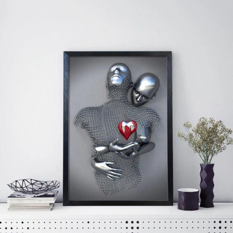 Aluminium Metalen Foto Frame Wandmontage Fotolijst Muur Opknoping Met Plastic Glazen Voor Poster Frame 20X30Cm 30X40Cm 40x60cm